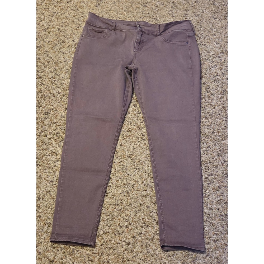 Maurices Skinny Jeans Women's Size XL-R Purple Spandex Blend